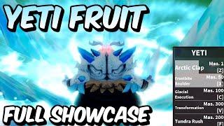 NEW Yeti Fruit FULL SHOWCASE! | Blox Fruits Yeti Fruit Full Showcase & Review