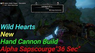 Wild Hearts New Hand Cannon Build Hunt: Alpha Sapscourge "36 Second" (Solo/Hand Cannon) 