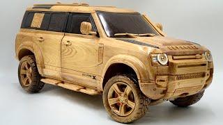 Wood Carving - 2021 Land Rover Defender 110 X - Woodworking Art