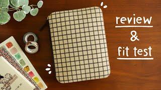 Hobonichi Taut Zipped Cover Café Au Lait Plaid | Review & What Fits?