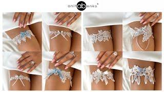 New Wedding Garter Collection, Made to Measure Garters, Bridal Garters, Anita Benko Bridal #wedding