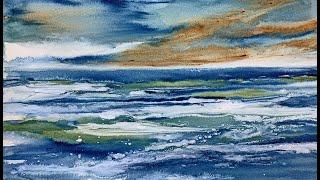 Watercolor - Loose Wet-In-Wet Seascape