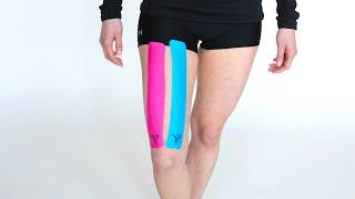 TRUETAPE®: How to tape your Quad - Kinesiology Tape Instruction