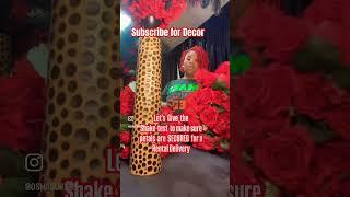 Let’s Pass the Shake test to make sure the Petals SECURED for rental delivery #cr3ativeeventsstudio