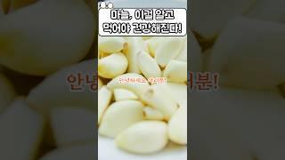 마늘, 이걸 알고 먹어야 건강해진다! #건강관리 #건강식품 #건강정보 #꿀팁 #이슈 #지식 #음식