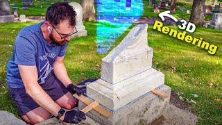 Using 3D Rendering to Discover the Headstone of Sophia Connell Sherman - Repairing Monument