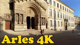 Arles, France Walking tour [4K].