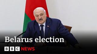 Belarus election: Inside Alexander Lukashenko's polling day press conference | BBC News