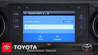 Toyota Entune l Destination Search | Toyota