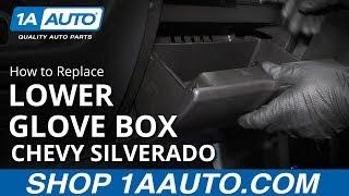 How to Remove Lower Glove Box 14-19 Chevy Silverado