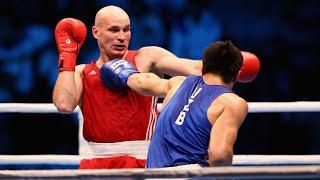 Чемпионат Азии 2015 / 1/4 Финал. / +91 кг / И.Дычко (KAZ) - Б.Джалолов #kazakhboxing