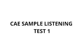 EXAM ESSENTIALS ADVANCED LISTENING SAMPLE TEST 1