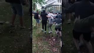 Bristol patriots out numbered 10to1 take on  Antifa( I've been asked to share this footage)