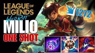 WILD RIFT: MILIO FULL AP SO BROKEN LITERALLY ONE SHOT FIRST SKILL ( MUST WATCH )