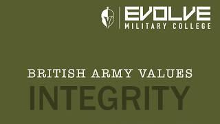 Evolve Military College Values 3 Integrity