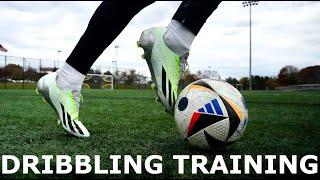 Solo Dribbling Training Session in Adidas X Strung