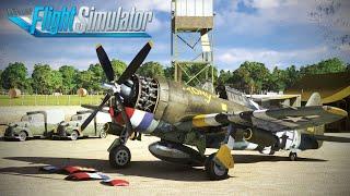 Ju52 TURKEY SHOOT - WW2 Combat Air Patrol | Aeroplane Heaven P-47D "Razorback" | Review | MSFS