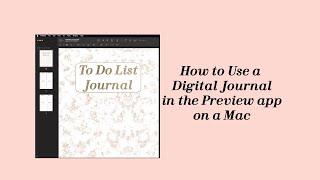 How to Use a Digital Journal Using the Preview App