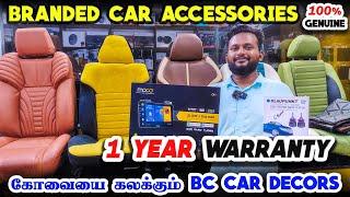 1 Year Warranty l  Genuine Car Accessories in Coimbatore l BC Car Decors Coimbatore