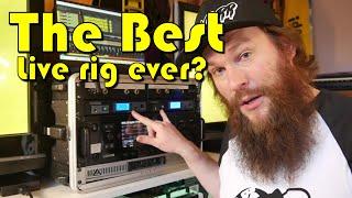 The BEST live rig - Chin Up behind the scenes, Line 6 Helix rack in ear monitor system