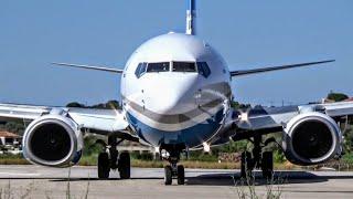 BOEING 737 LOW LANDINGS AT SKIATHOS - Skiathos Airport/Enter Air, Meridiana, Blue Panorama - ATC