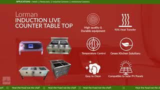 Induction Live Counter Table Top | Commercial kitchen equipment | Lorman Equipment.