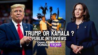 Trump or Kamala public interviews #donaldtrump #kamalaharris#viral #2024