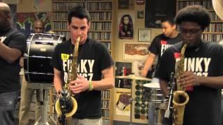 WHUS Studio Sessions: Funky Dawgz Brass Band perform "Crazy In Love" & "Get Lucky"