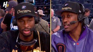 SGA & Jalen Williams Join NBA TV Crew After Winning the NBA Finals 