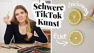 Künstlerin testet: Die schwersten TikTok Kunst Challenges // I'mJette