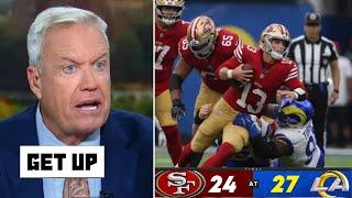 GET UP | 49ers are in TROUBLE - Rex Ryan on 49ers blow the win to Chargers 27- 24 the stretch