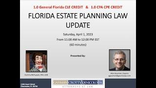 Florida Estate Planning Law Update