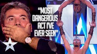 Vardanyan Brothers SUSPEND DISBELIEF. Literally! | Unforgettable Audition | Britain's Got Talent