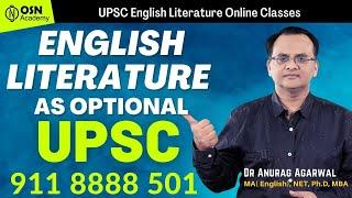 English Literature optional | UPSC IAS PCS Mains | Success rate | UPSC Mains Optional English