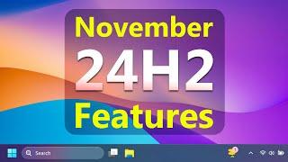 What’s New in Windows 11 24H2  24H2  November 2024 Update