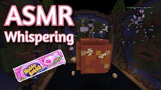 ASMR Gaming | MINECRAFT BUILD BATTLE GUM WHISPERING | Keyboard/Mouse Sounds 