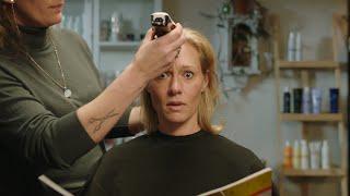 Woman gets a terrible clipper cut in Skogssällskapet forestry company ad (4K remaster)