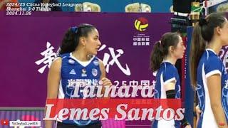 Tainara Lemes Santos | Brazil | Shanghai 上海 3:0 Tianjin 天津 | 2024/25 Chinese Volleyball Super League