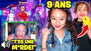 Ma PETITE SOEUR de 9 ans a RENDU FOU ces JOUEURS en COMBLER sur FORTNITE !