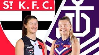 St Kilda v Fremantle Dockers AFLW Football Live from RSEA Park