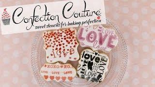 Fall in Love with our Valentines Cookie Stencils | Confection Couture