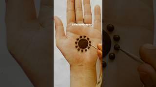 Easy Simple Gol Tikki Beautiful Mehndi Design|| #easymehndi #youtubeshorts #shorts #goltikkimehndi