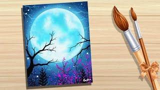 Sketchbook Pro - Moon Drawing -- Speed art - Digital drawing by Pallab Biswas