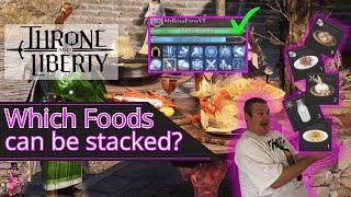 Which Food can be stacked? | Ultimate Throne and Liberty Food Guide