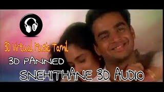Snehithane | 3D Audio | Mathavan | Shalini | A.R.Rahman | 3D Virtual Music Tamil | 3D Panned