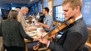 Violin Making & Repair student demonstration