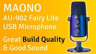 Maono Fairy Lite AU-902 USB Mic Review - Excellent Build Quality & Good Audio