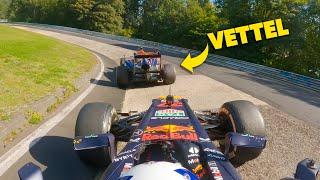 Vettel Vs Coultard F1 Car Race Around Full Nurburgring