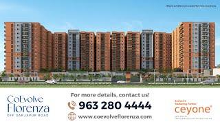 CoEvolve Florenza | 2 & 3 BHK | Walkthrough Video | Luxury Apartments in Sarjapur Road | Ceyone