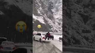 Snowfall 2023 Pakistan | Swat| Kalam| Malam jabba| car slip